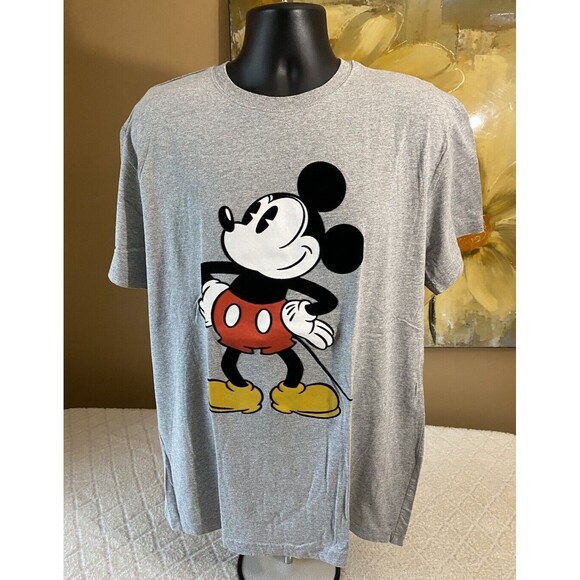 Disney Other - Disney Mickey Mouse Embroidered Gray Shirt Men’s Size XL